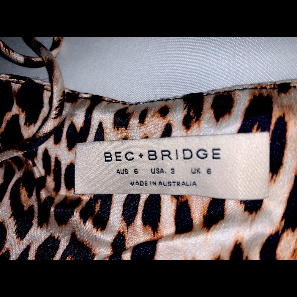Bec+Bridge Feline Mini Silk Dress - Picture 2 of 3